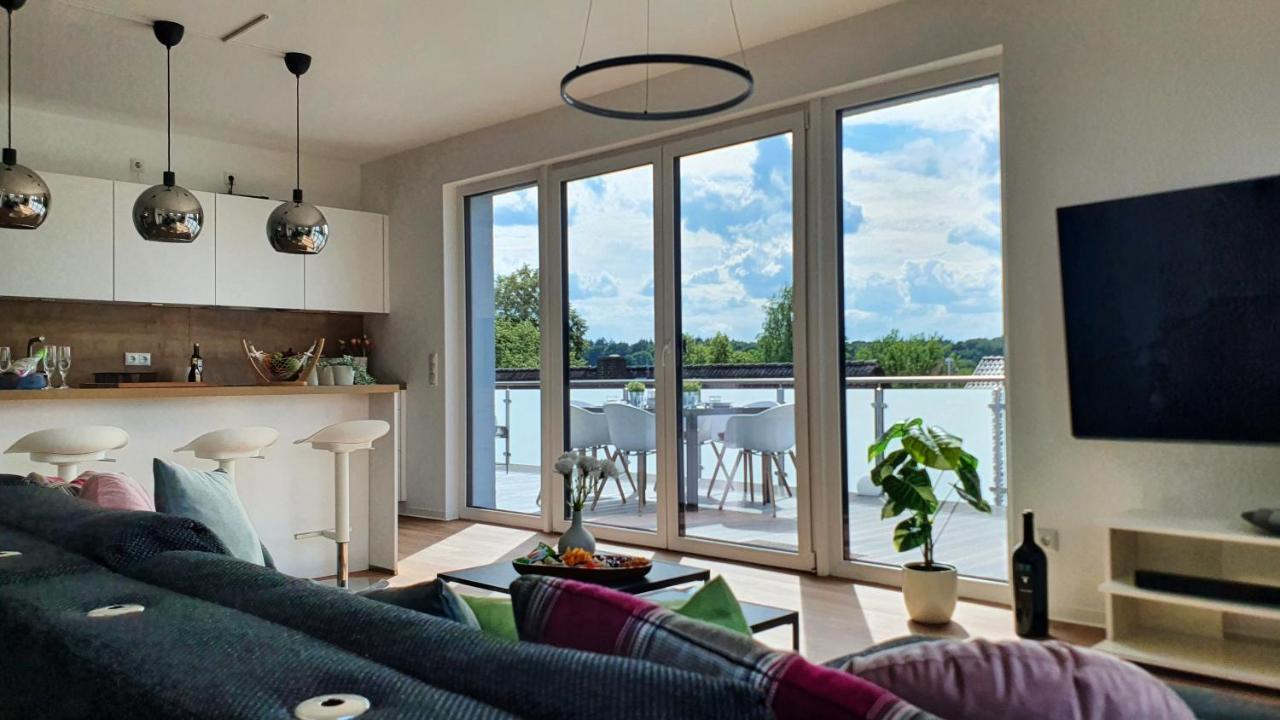 Penthouse Mit Whirlpool Im Herzen Von Niedersachsen ブルクヴェーデル エクステリア 写真