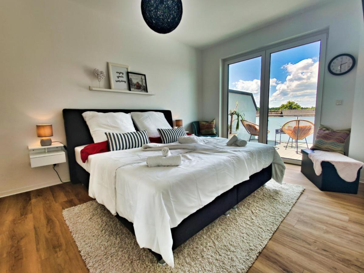 Penthouse Mit Whirlpool Im Herzen Von Niedersachsen ブルクヴェーデル エクステリア 写真