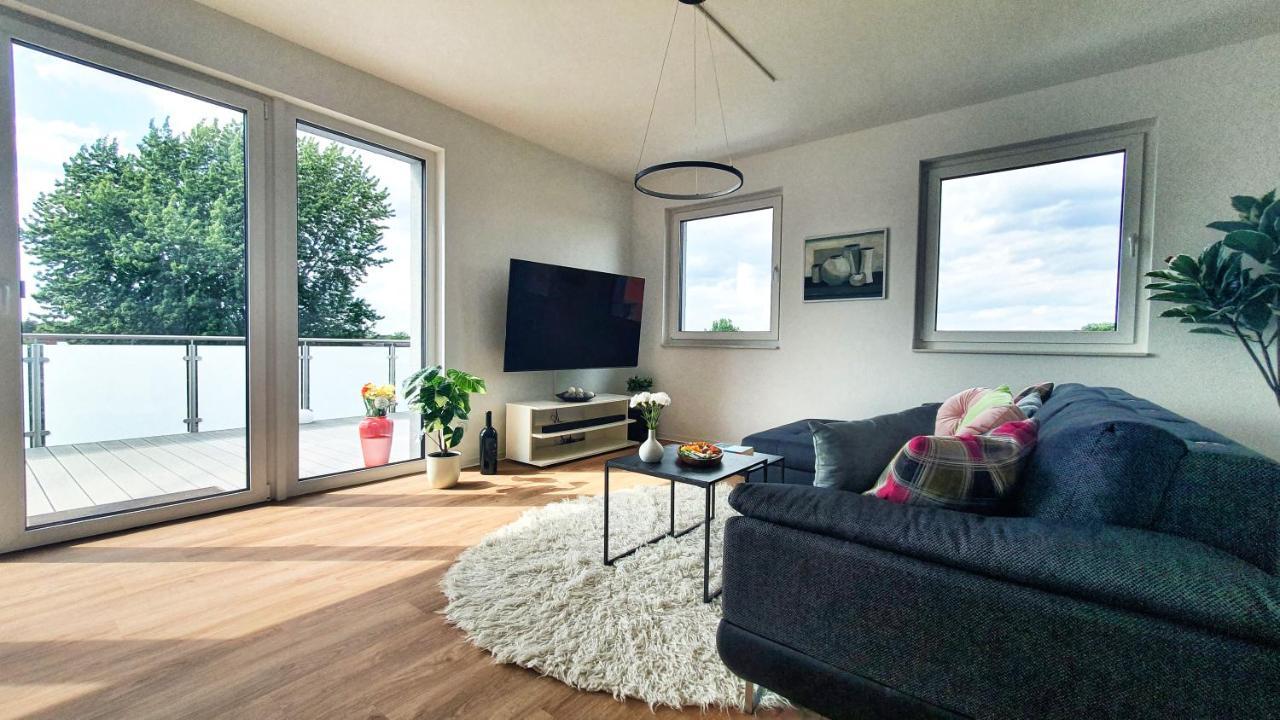 Penthouse Mit Whirlpool Im Herzen Von Niedersachsen ブルクヴェーデル エクステリア 写真