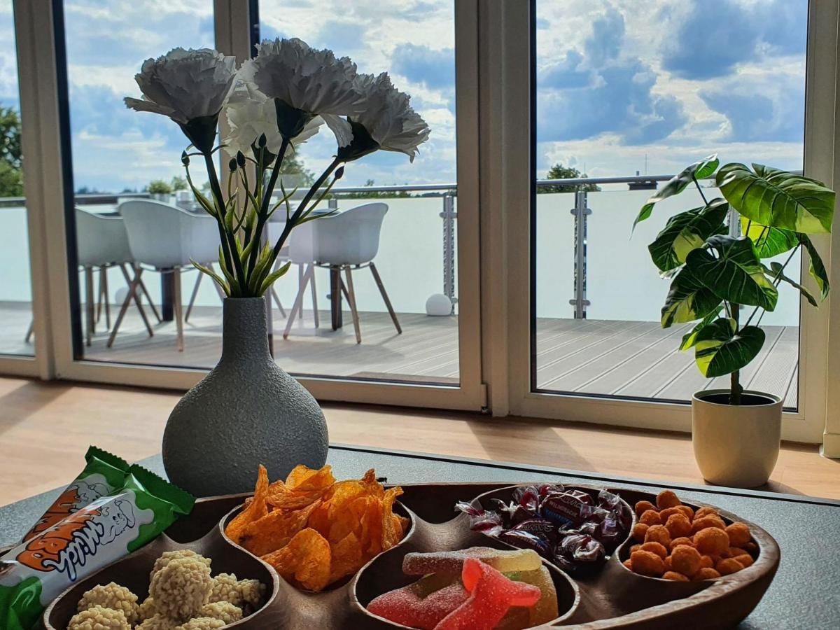Penthouse Mit Whirlpool Im Herzen Von Niedersachsen ブルクヴェーデル エクステリア 写真